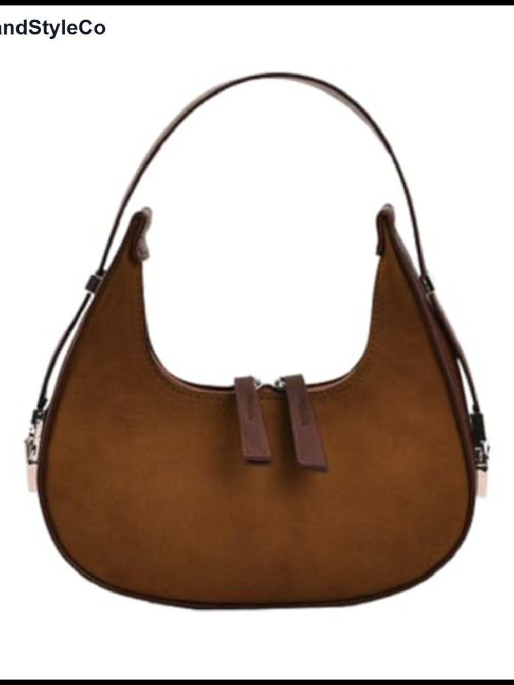 Women's Crescent Suede Shoulder Bag Hobo Handbag Totes